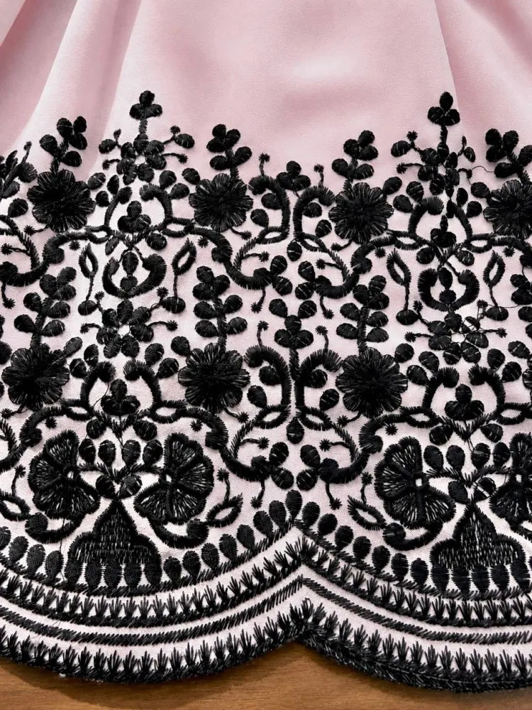 Premium Faux Georgette Embroidery Thread Detailing Sharara Set