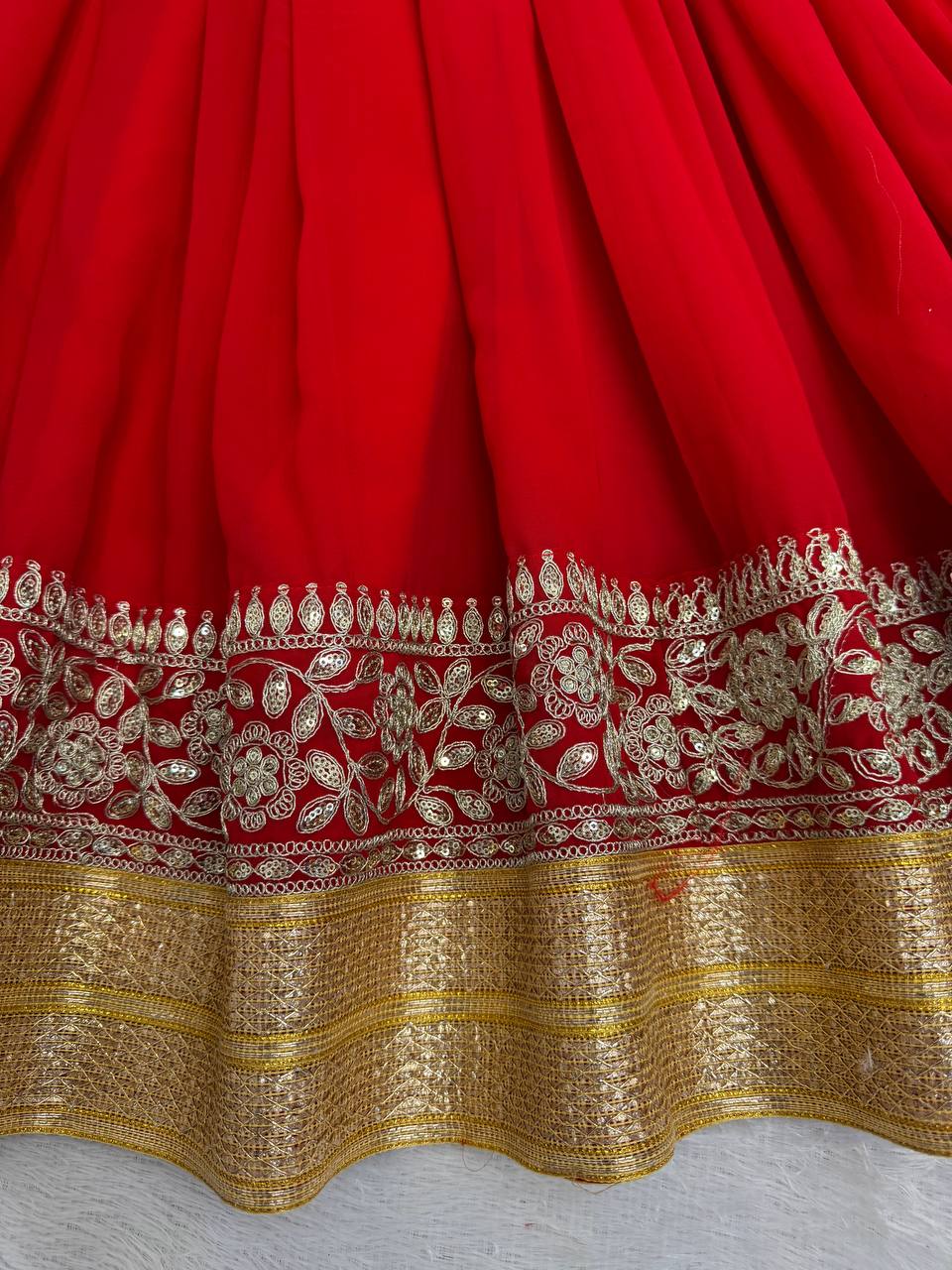 Newlywed Special Red Designer Anarkali Suit Set