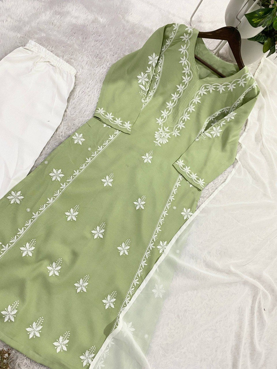 Summer Special Chikankari Work Suit Set