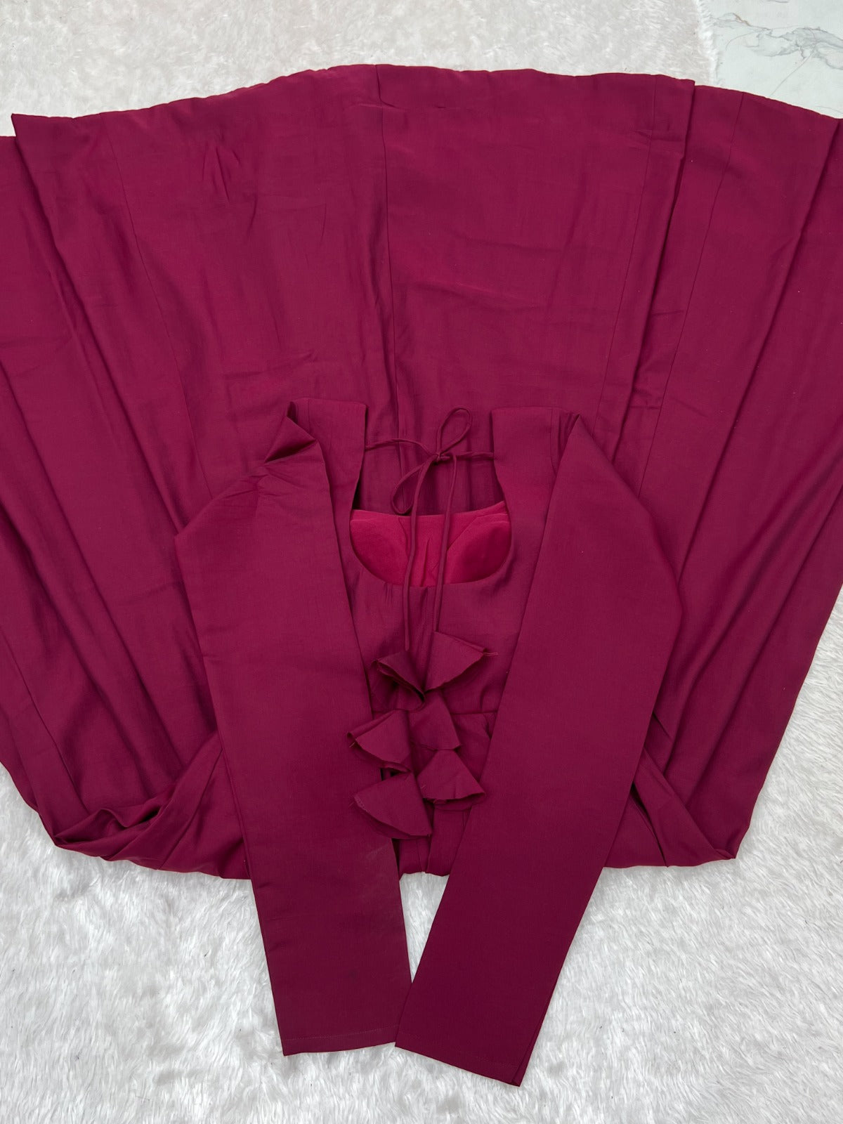 Maroon Color Anarkali Gown With Fancy Jacket With 5.5 MTR Huge Flair