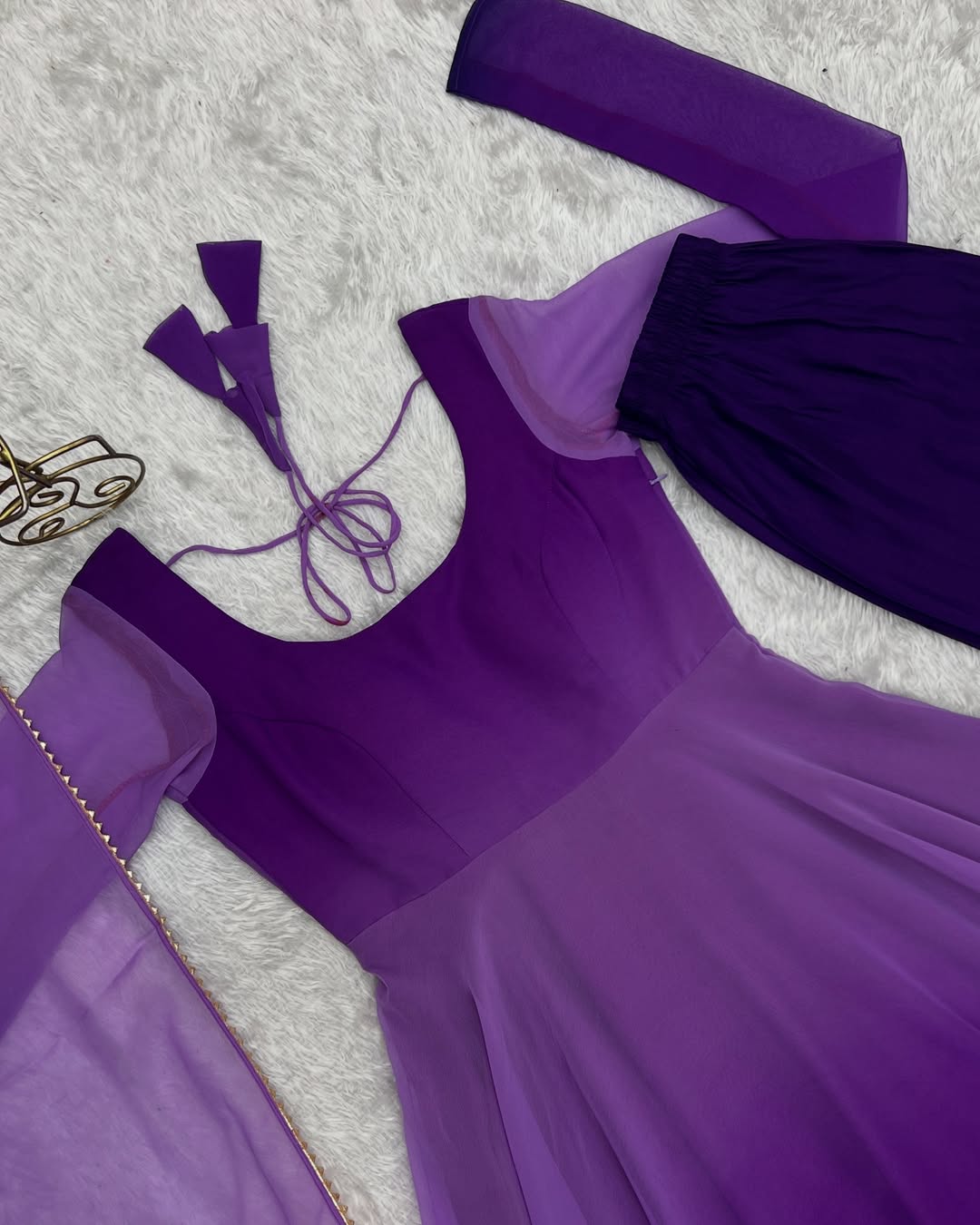 Most Trendy Padding Fabric Fully Flair Anarkali Set