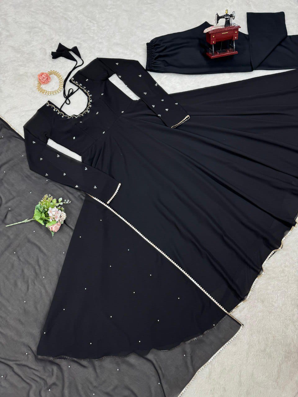 Party Wear Georgette Anarkali Suit Set