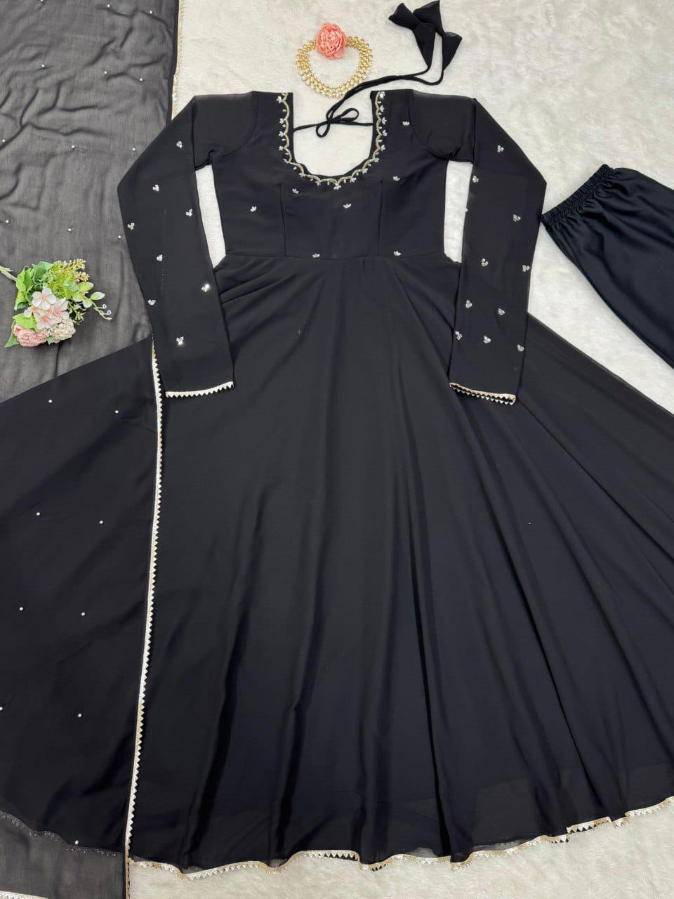 Party Wear Georgette Anarkali Suit Set