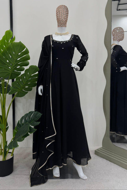 Party Wear Georgette Anarkali Suit Set