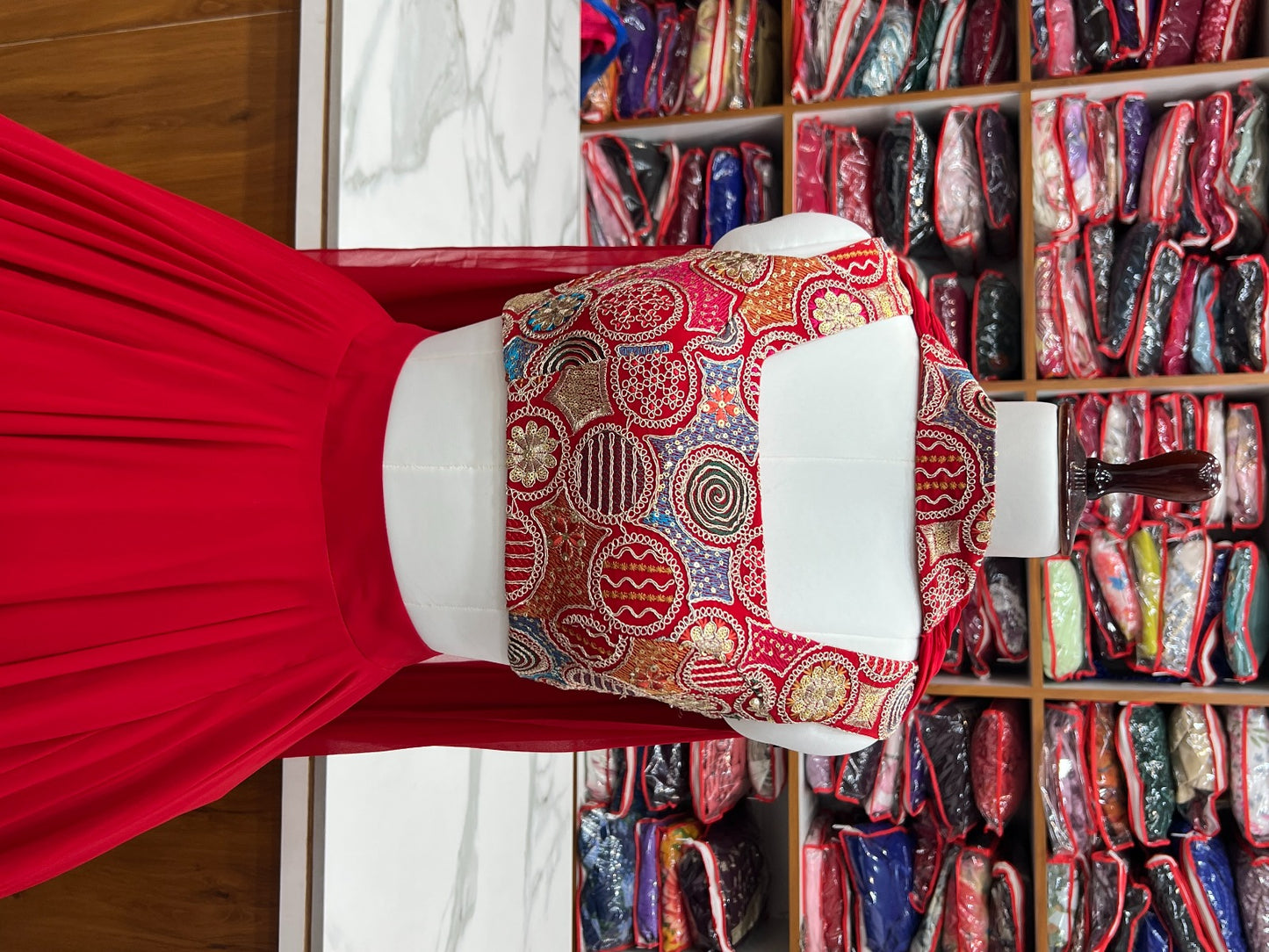 Wedding Special  Pure Soft Faux Georgette Fully Stitched Lehenga Choli