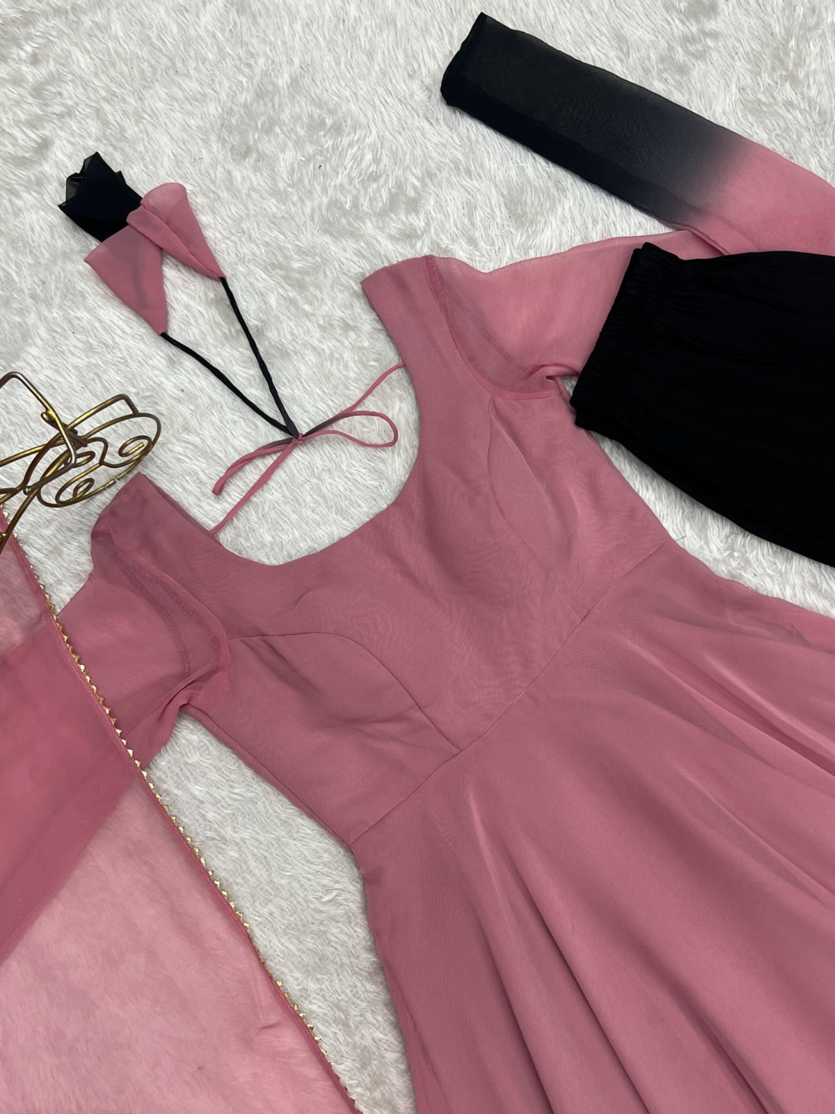 Most Trendy Padding Fabric Fully Flair Anarkali Set