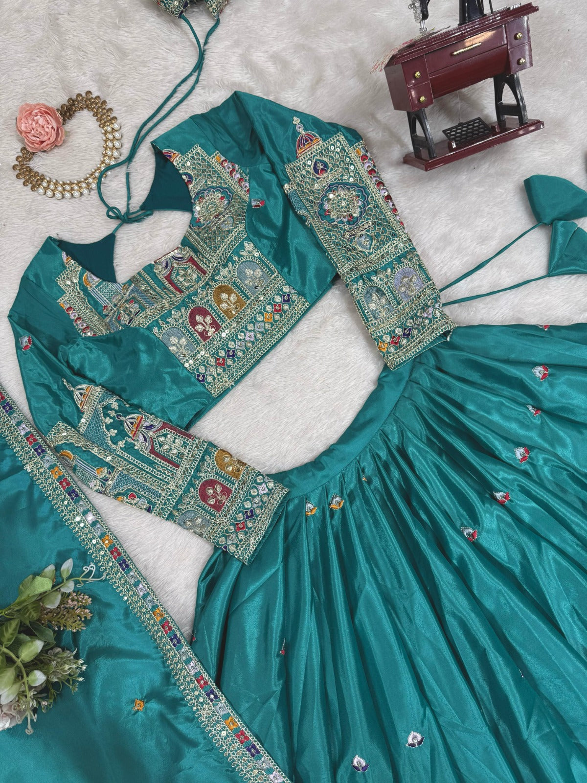 Wedding Special Coding Dori With Thread & Sequence Work Lehenga Choli