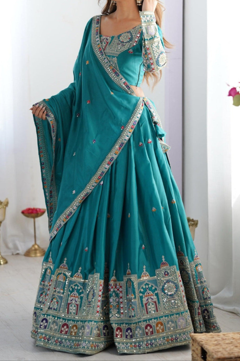 Wedding Special Coding Dori With Thread & Sequence Work Lehenga Choli