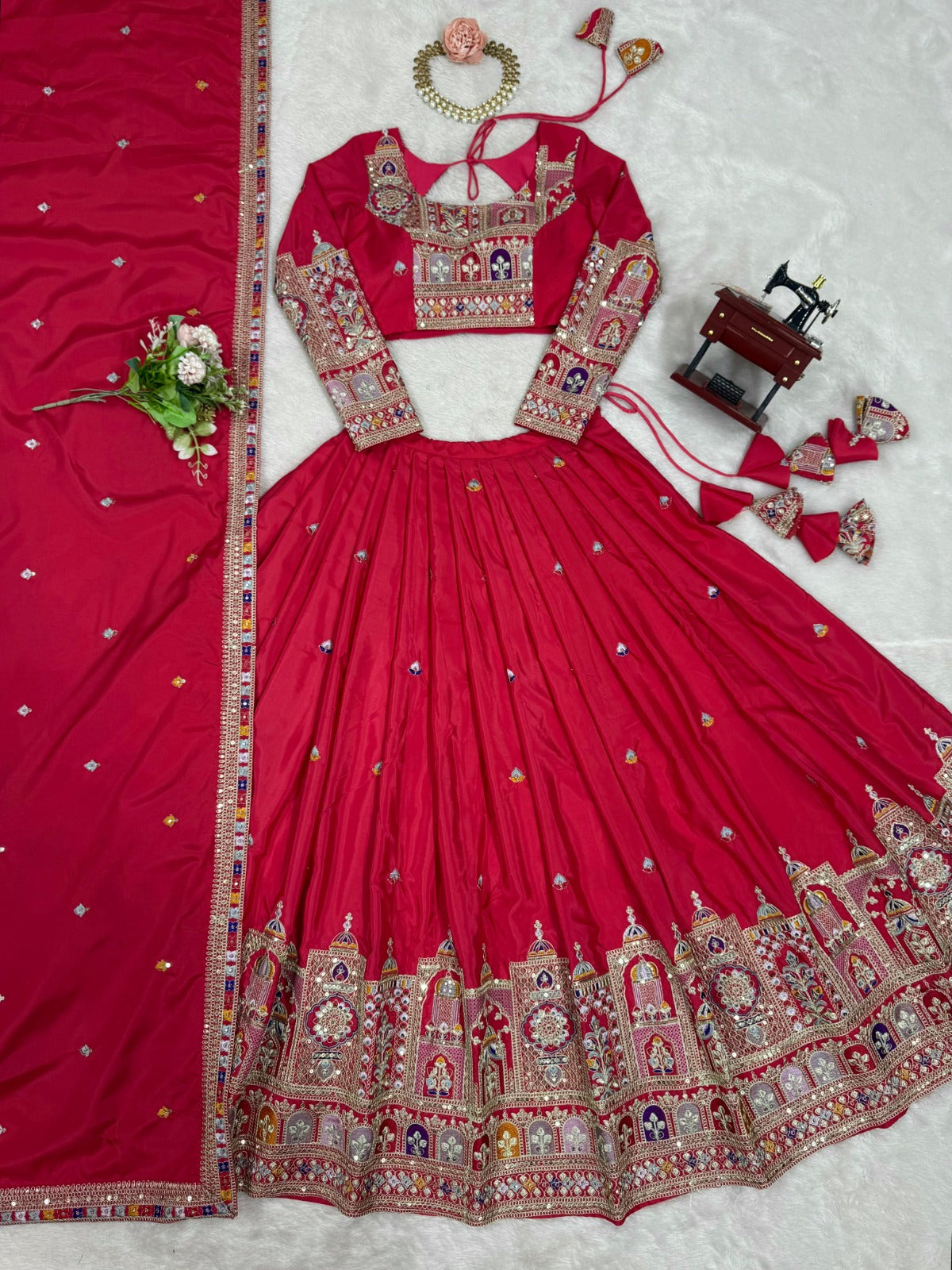 Wedding Special Coding Dori With Thread & Sequence Work Lehenga Choli