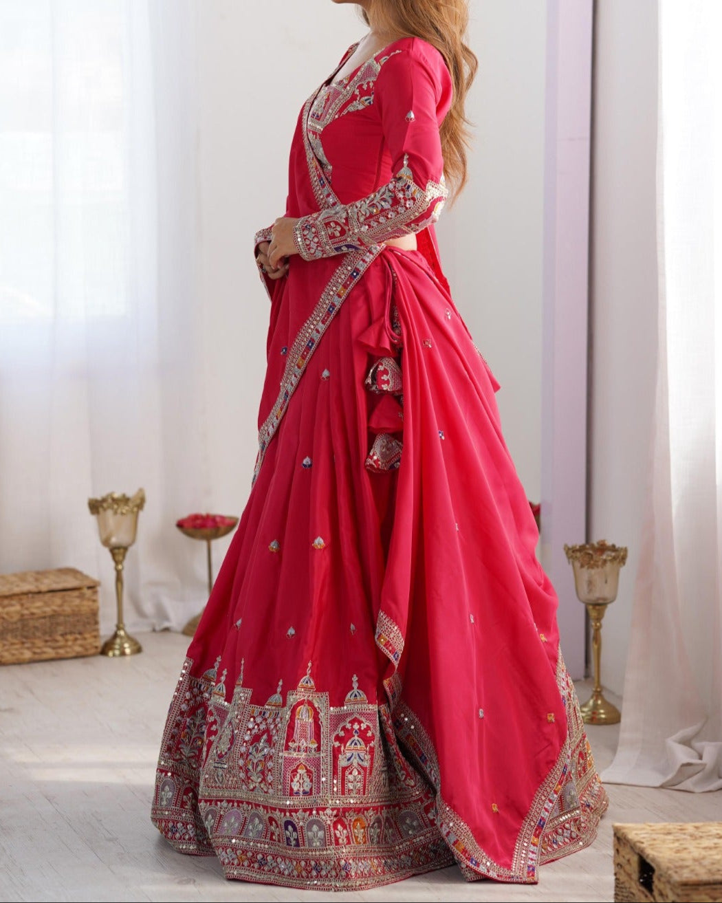 Wedding Special Coding Dori With Thread & Sequence Work Lehenga Choli