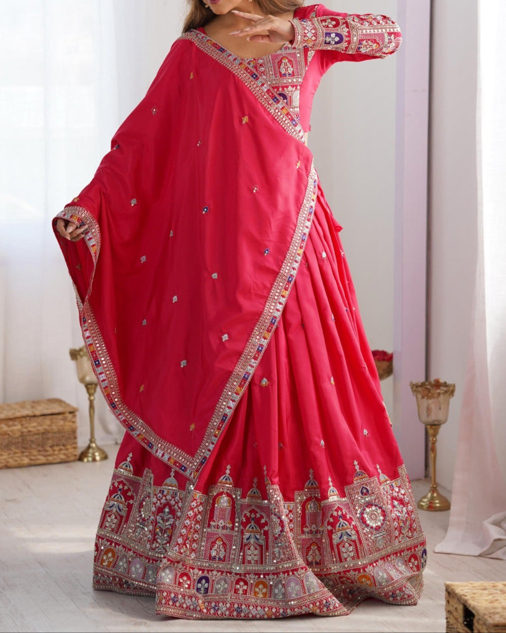 Wedding Special Coding Dori With Thread & Sequence Work Lehenga Choli