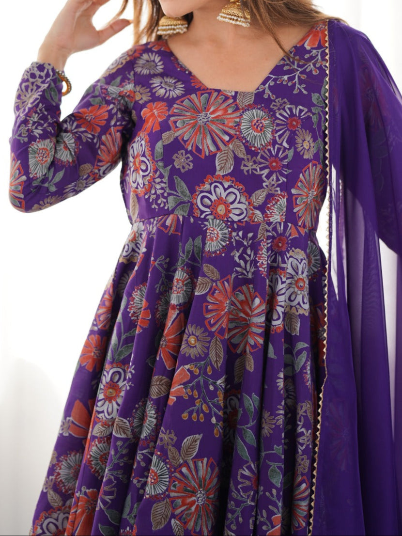 Haldi Special Kediya Kurti With Heavy Flair Palazzo & Dupatta