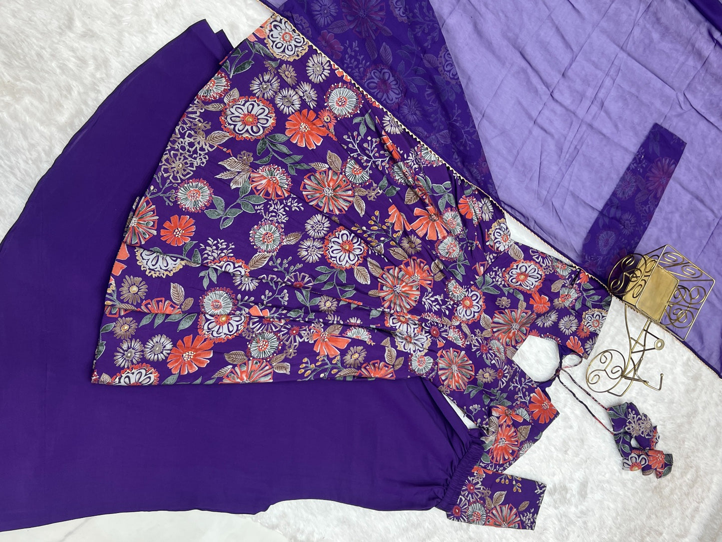 Haldi Special Kediya Kurti With Heavy Flair Palazzo & Dupatta