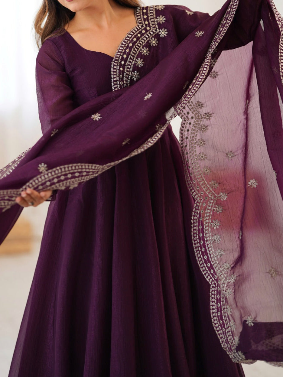 Premium Quality Fandy Sequence Work Suit Set