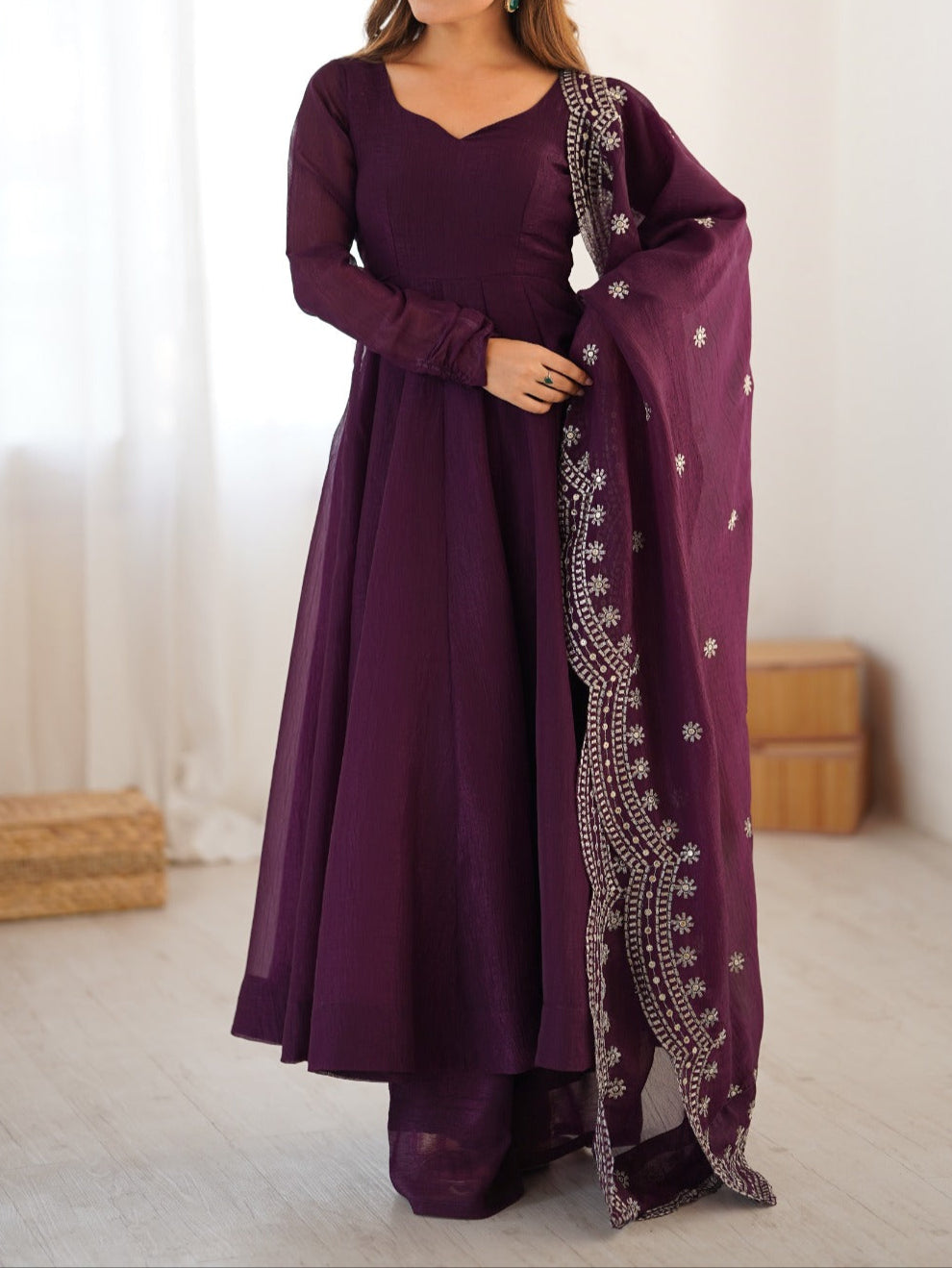 Premium Quality Fandy Sequence Work Suit Set