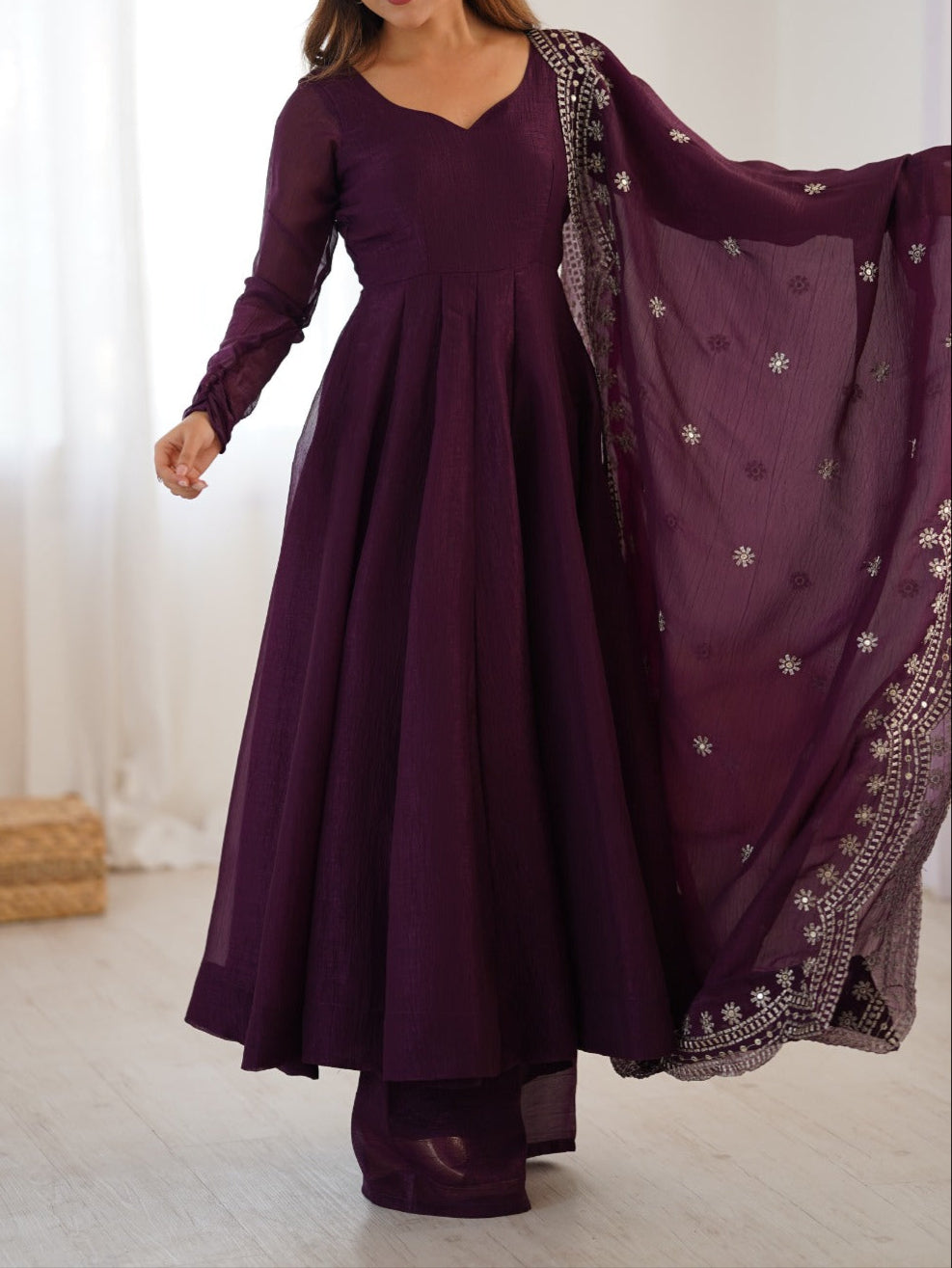 Premium Quality Fandy Sequence Work Suit Set