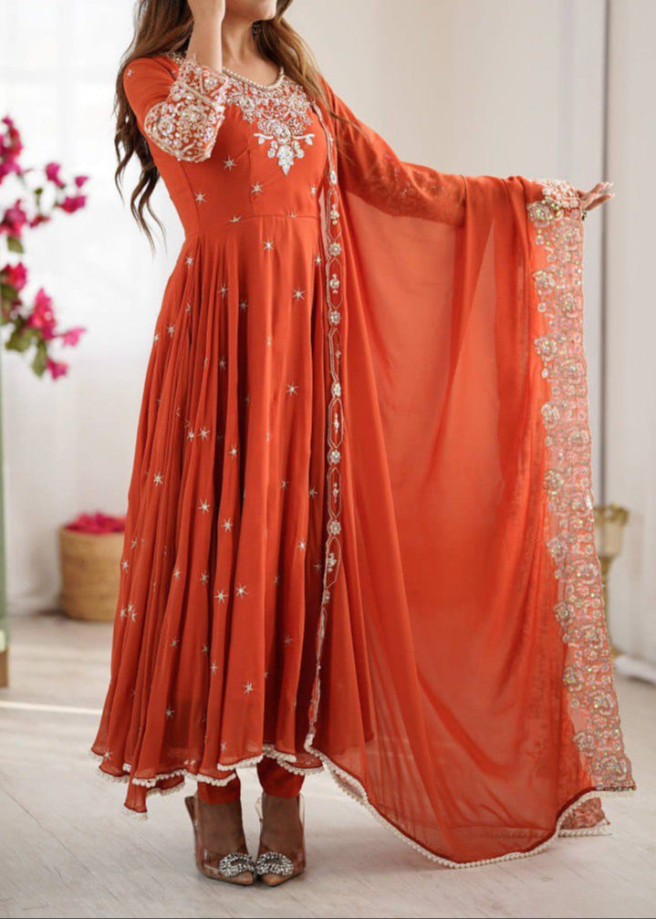 Heavy Embroidery & Sequence Work Anarkali Suit Set