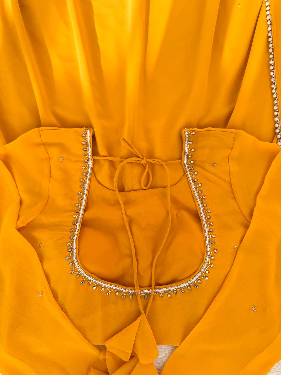 Launching New Designer Haldi Special Handwork Anarkali Pent & Dupatta