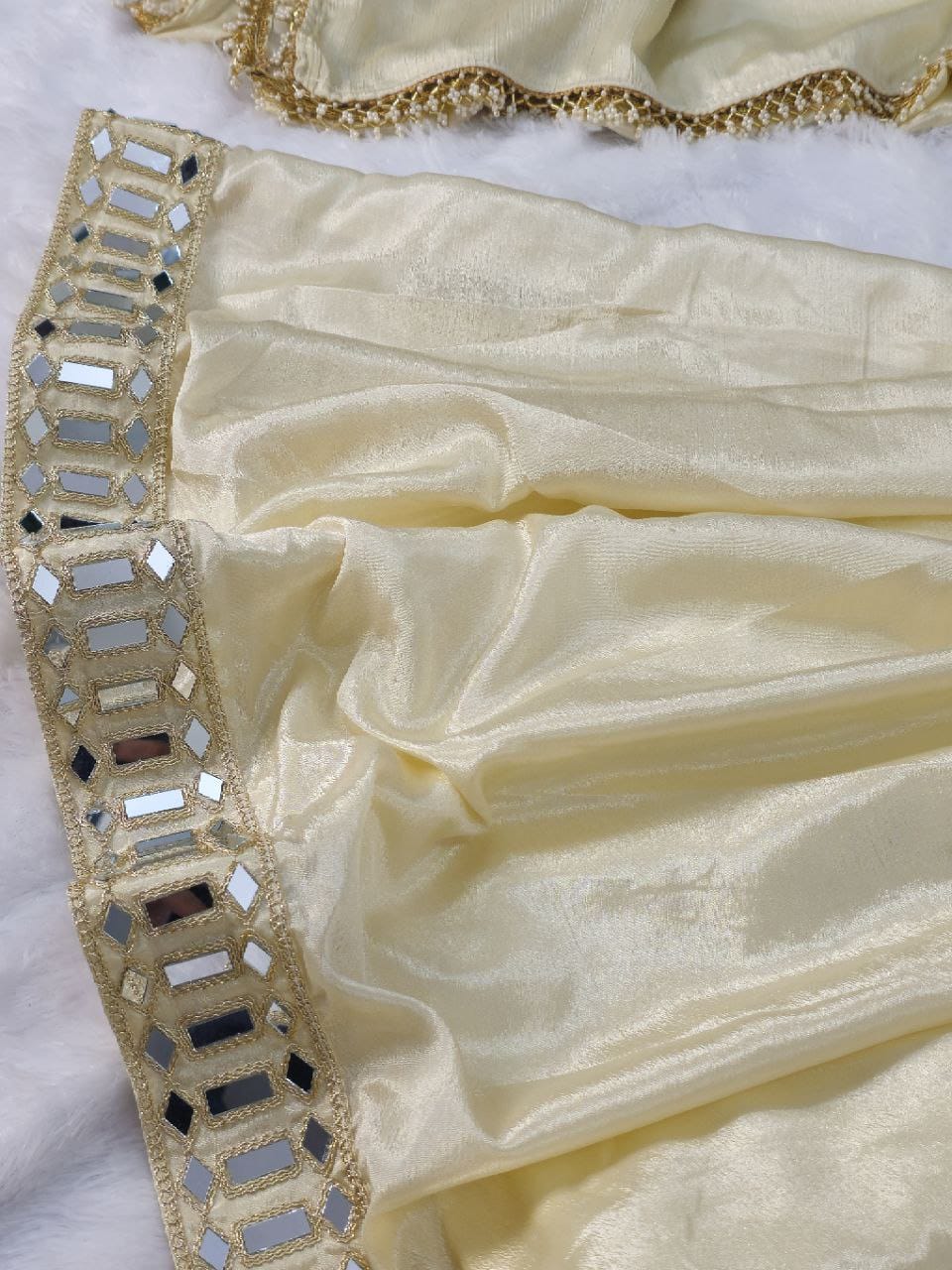 Instagram's Most Viral Super Hit Kediya Style Real Mirror Work Palazzo Set