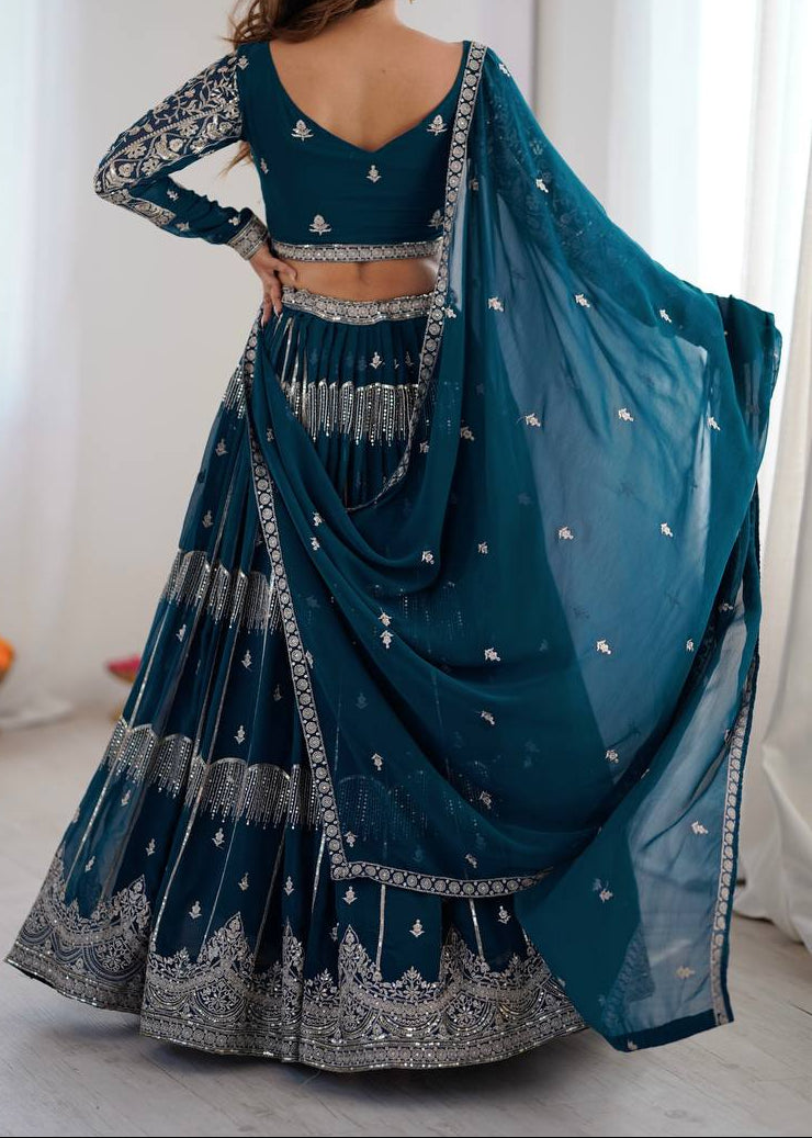 Designer Lehenga Choli Perfect for Weddings, Sangeet, Festive Celebrations