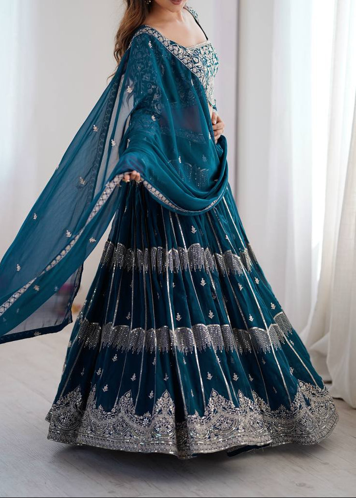 Designer Lehenga Choli Perfect for Weddings, Sangeet, Festive Celebrations