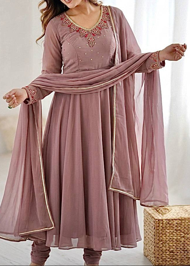 Party Wear Heavy Handwork Gown bottom & Dupatta