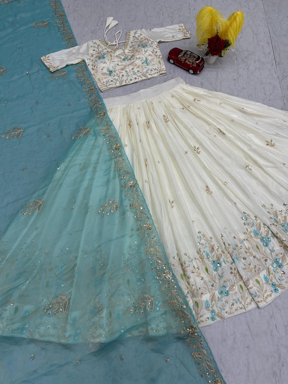 Launching New Festival Chinon Embroidery Work Lehenga Choli