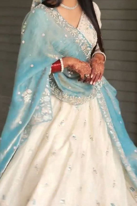 Launching New Festival Chinon Embroidery Work Lehenga Choli