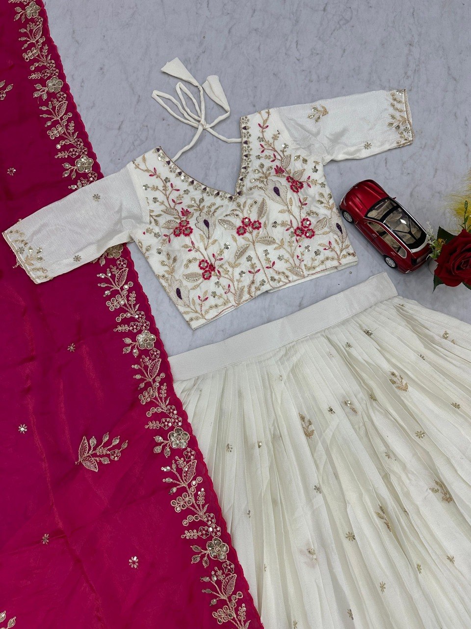 Launching New Festival Chinon Embroidery Work Lehenga Choli
