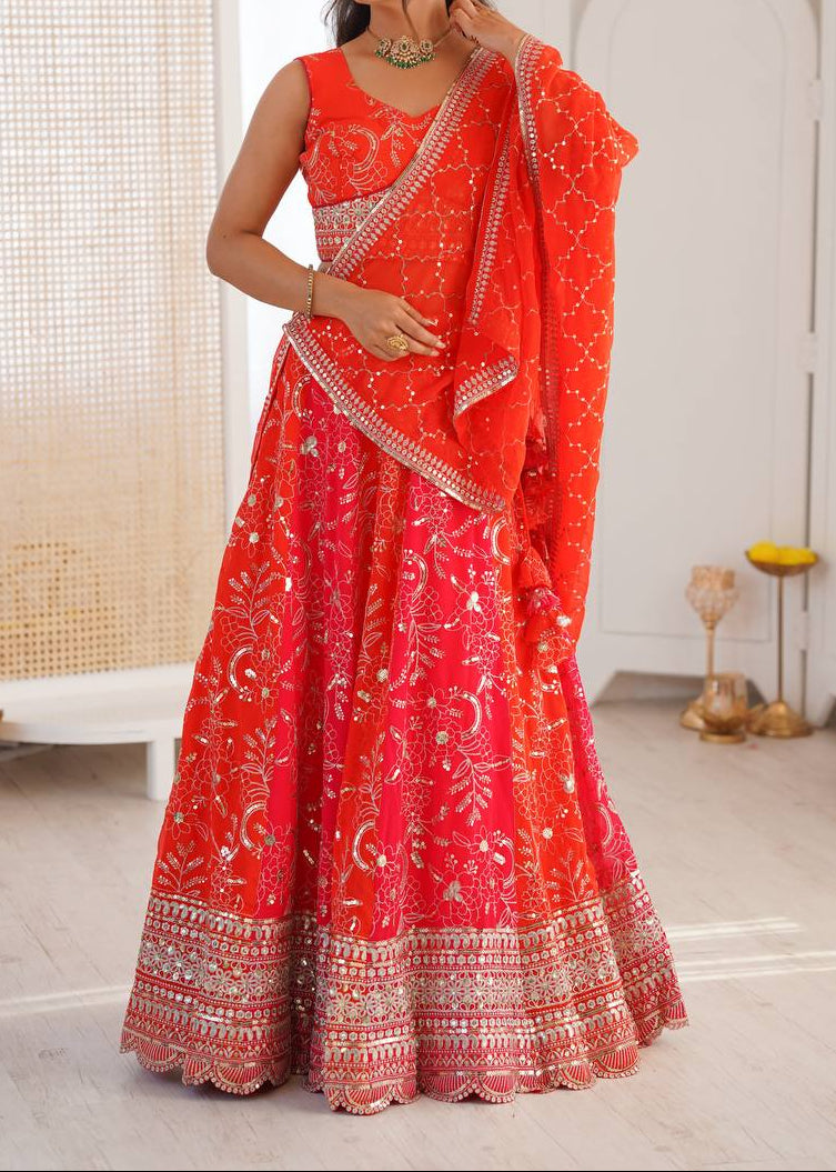 Wedding Function Wear Sequence Work Lehenga Choli