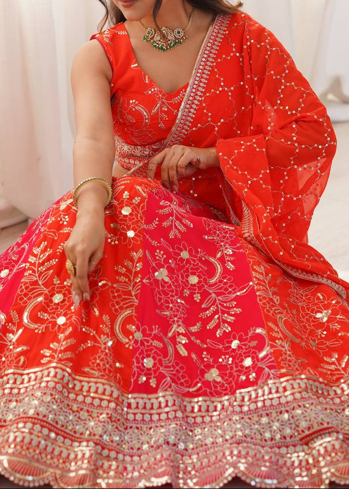 Wedding Function Wear Sequence Work Lehenga Choli