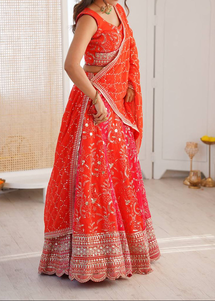 Wedding Function Wear Sequence Work Lehenga Choli