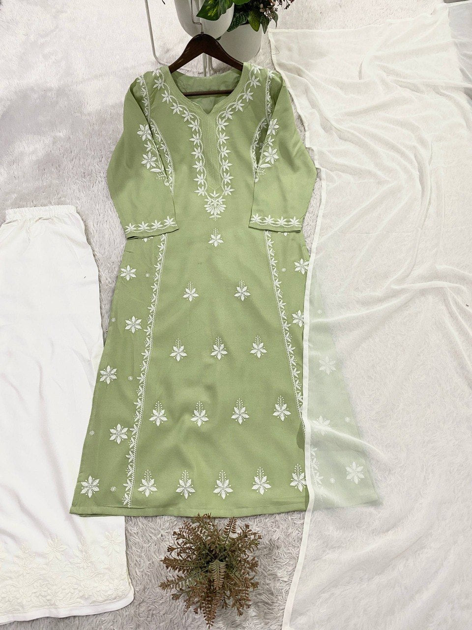 Summer Special Chikankari Work Suit Set