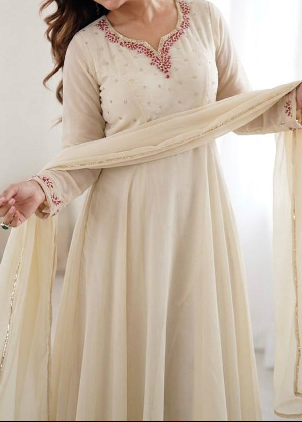 Party Wear Heavy Handwork Gown bottom & Dupatta