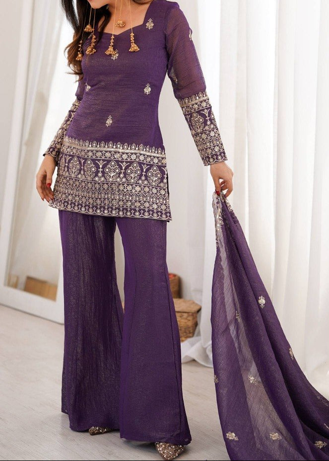 Designer Back Side Fancy Dori With Bell Bottom & Dupatta
