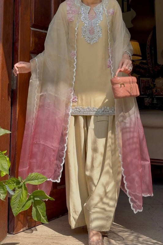 Intricate Heavy Thread With Sequence Work Farshi Salwar Set