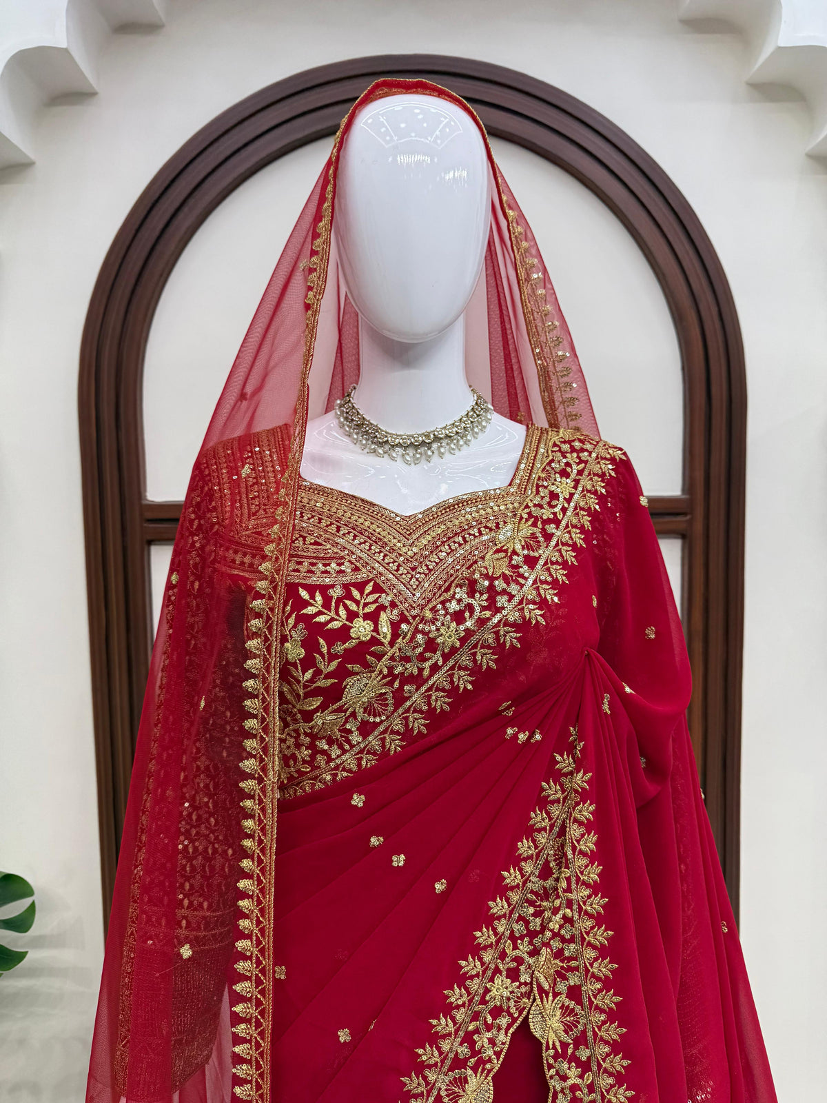 Designer Thread & Sequence Heavy Work Saree