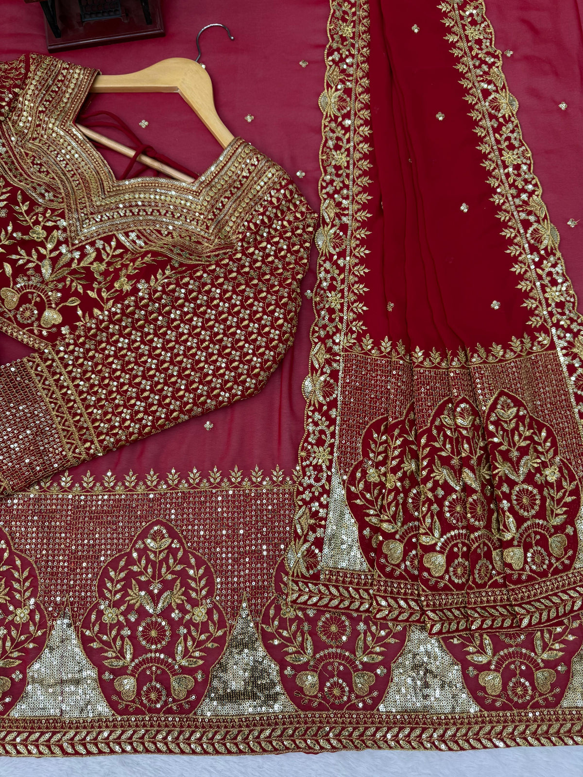 Designer Thread & Sequence Heavy Work Saree