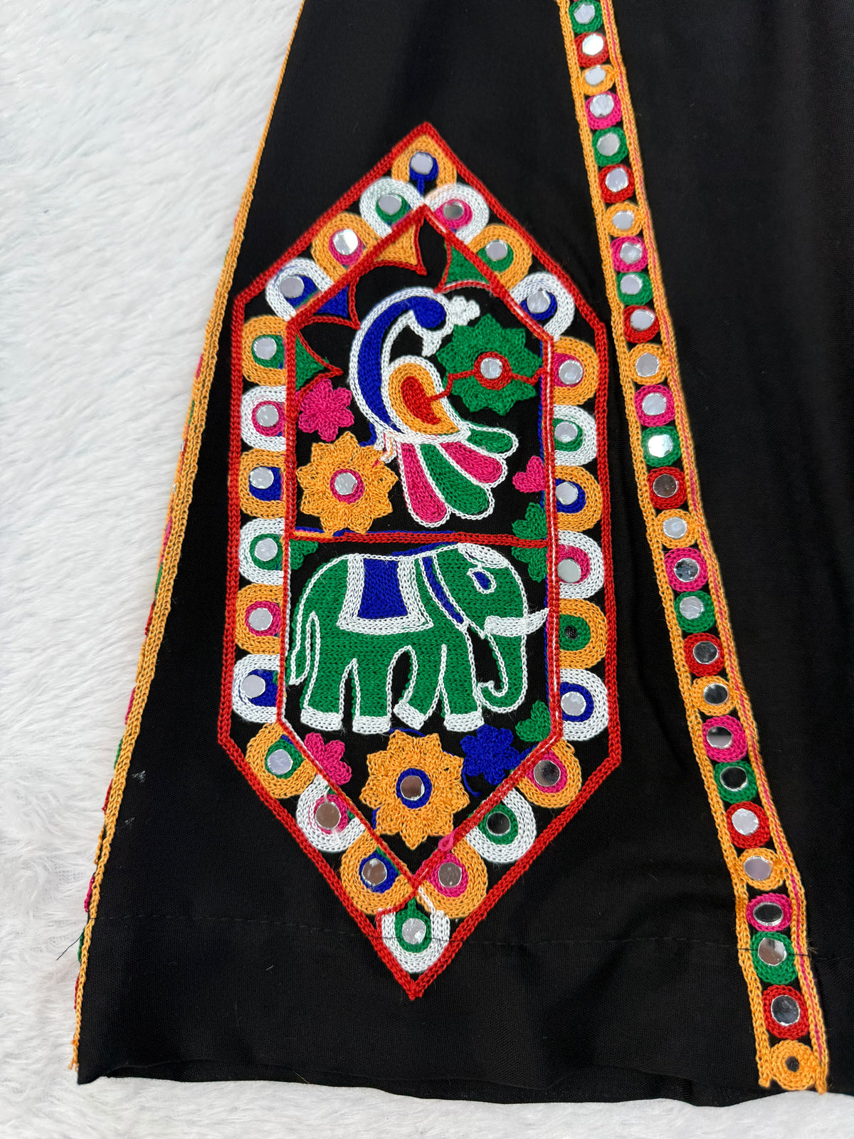 Reyon Silk Embroidery Thread With Real Mirror Detailing & Kodi work Palazzo Set