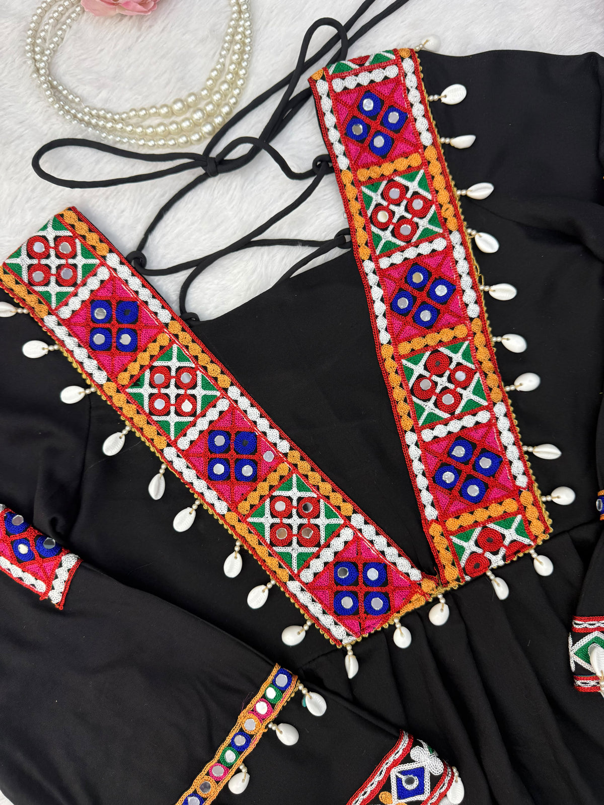 Reyon Silk Embroidery Thread With Real Mirror Detailing & Kodi work Palazzo Set