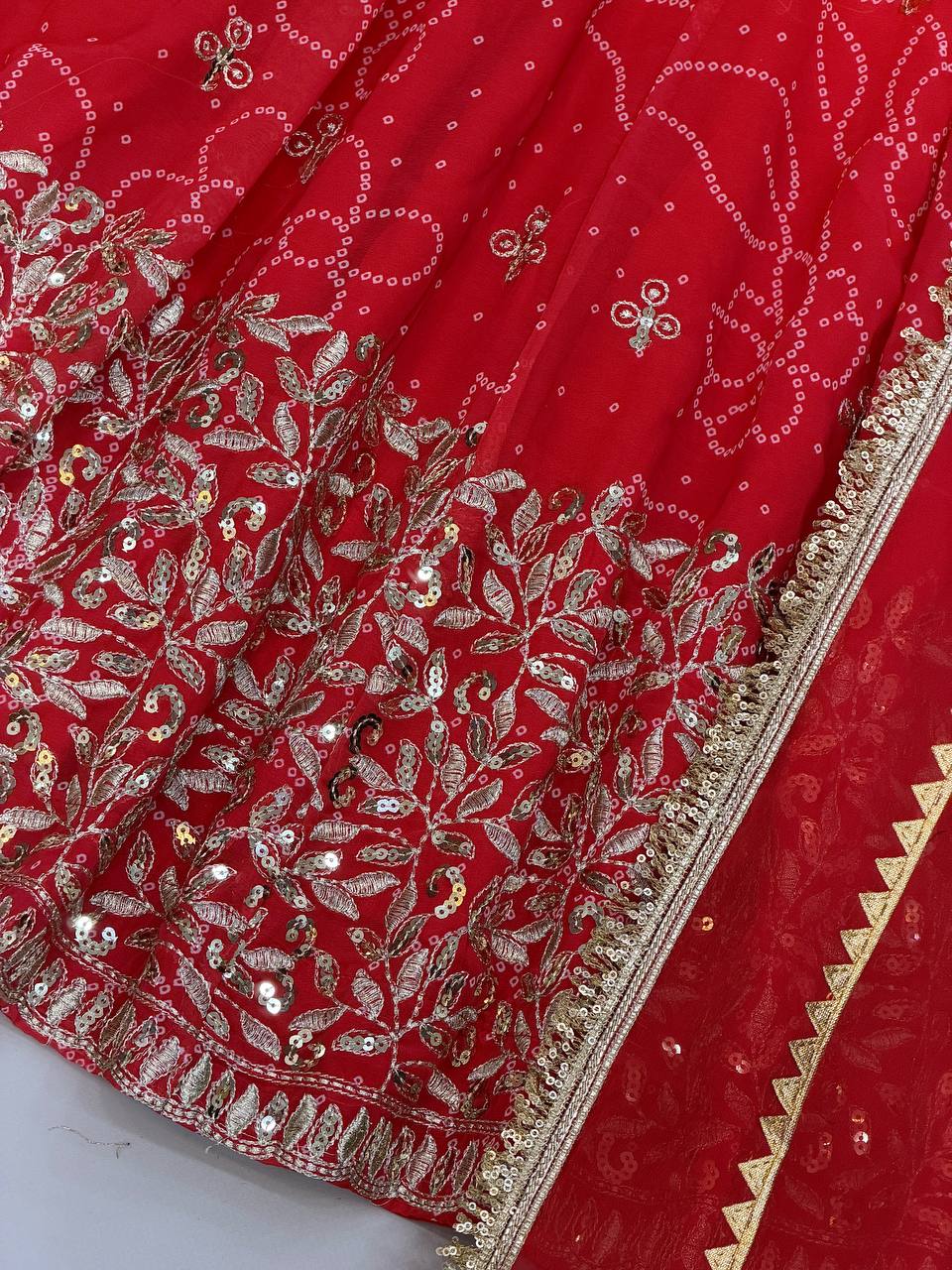 Premium Ethnic Wear Faux Georgette Embroidery & Sequence Work Anarkali Suit