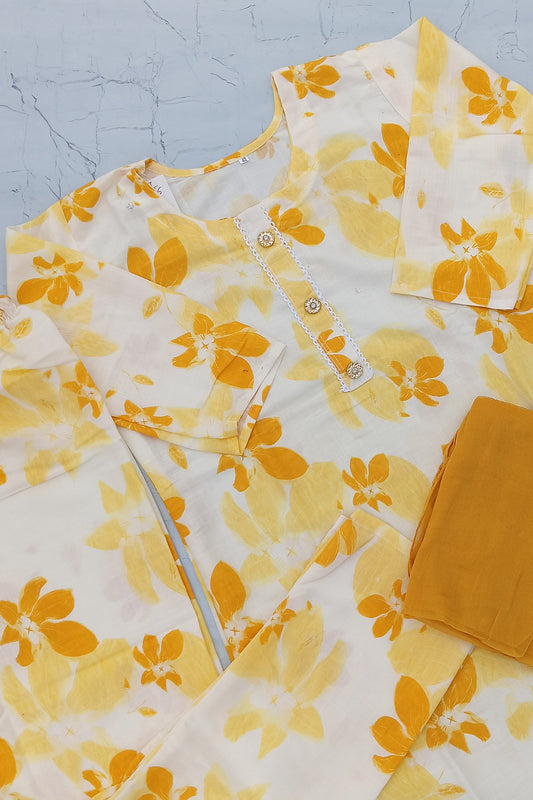 Vibrant Colors Floral Printed Cotton Kurta Sets