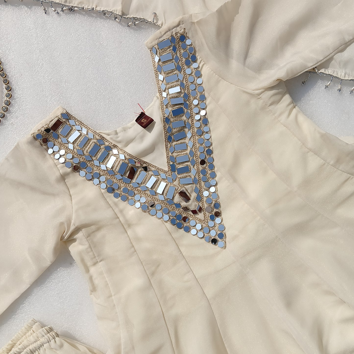 Instagram's Most Viral Super Hit Kediya Style Real Mirror Work Palazzo Set