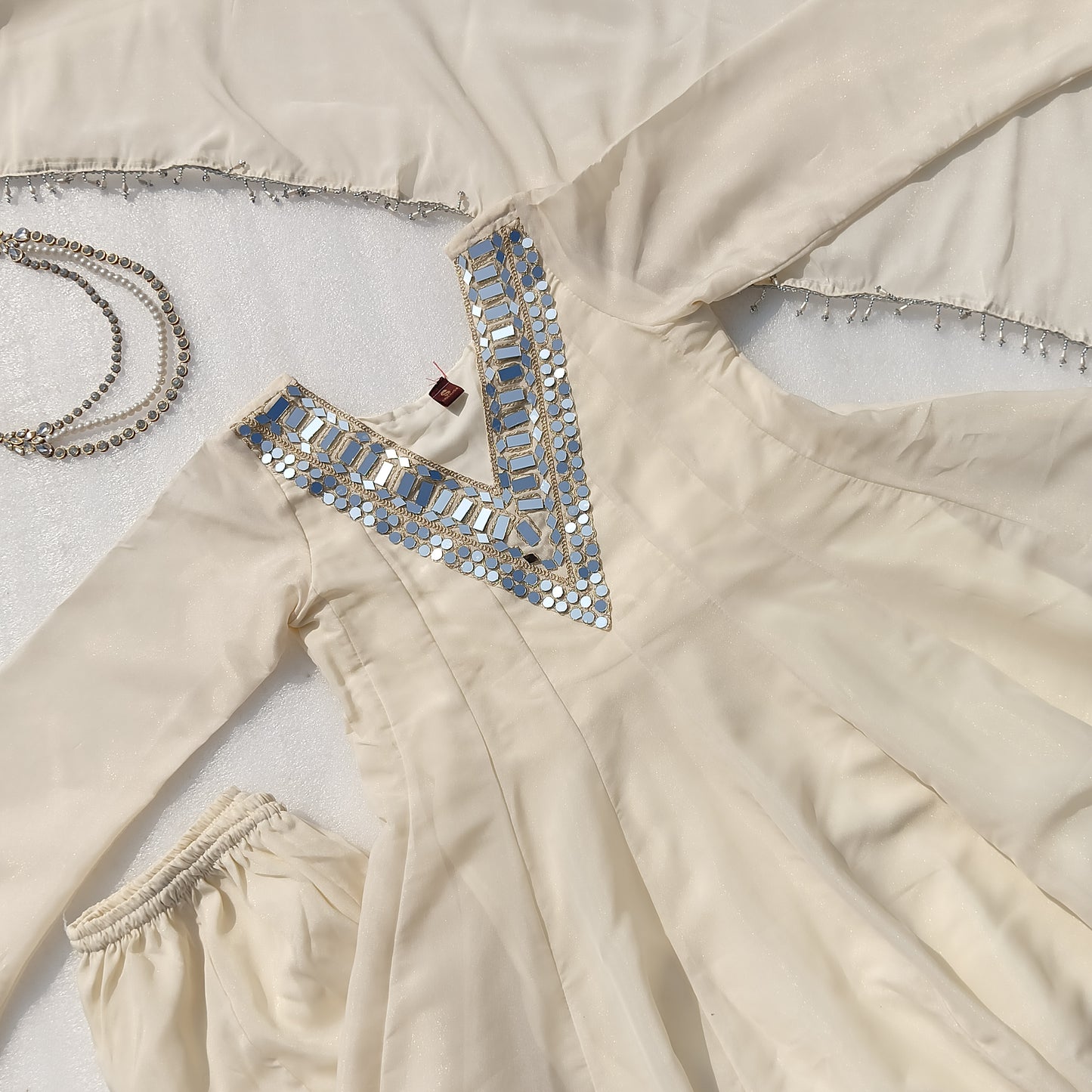 Instagram's Most Viral Super Hit Kediya Style Real Mirror Work Palazzo Set