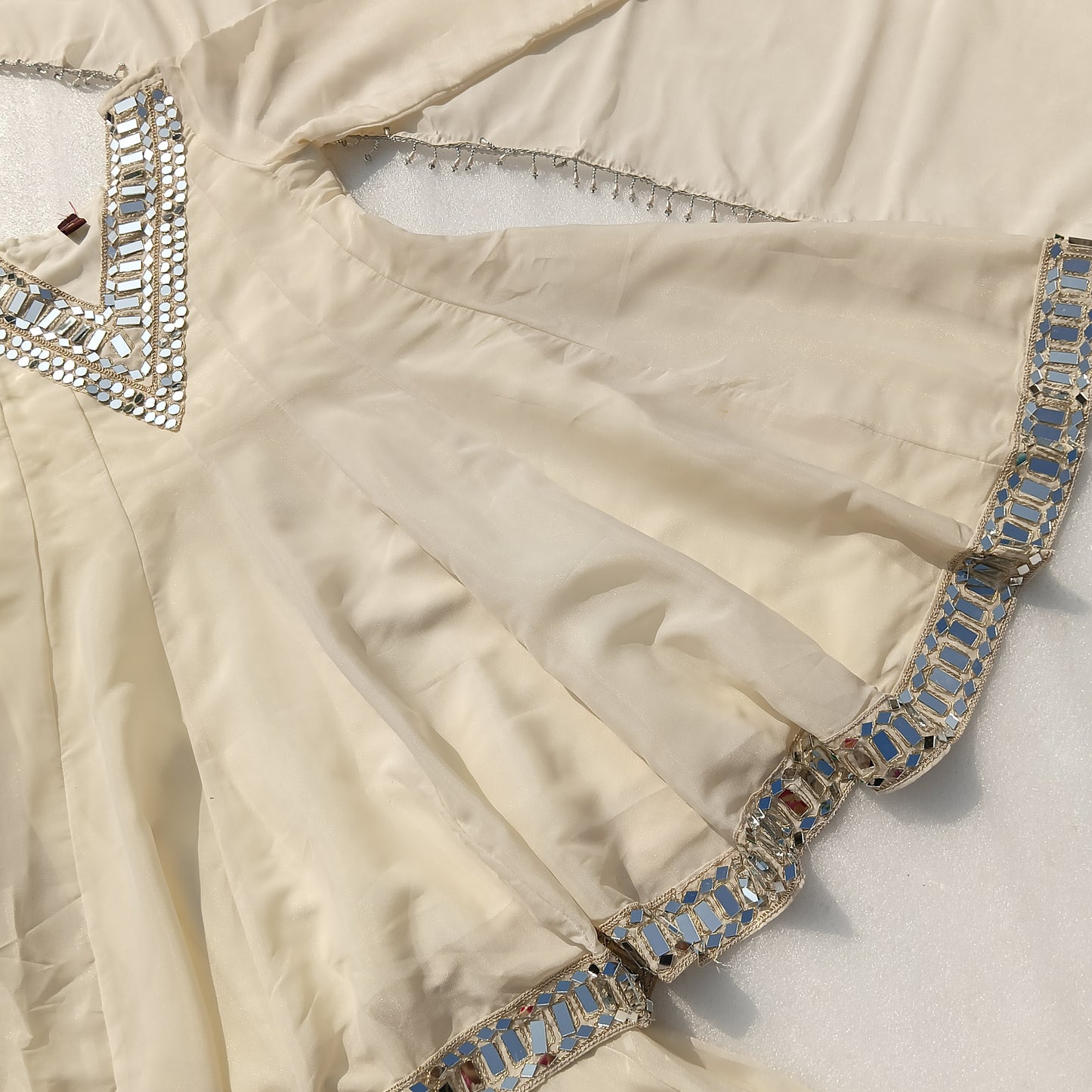 Instagram's Most Viral Super Hit Kediya Style Real Mirror Work Palazzo Set