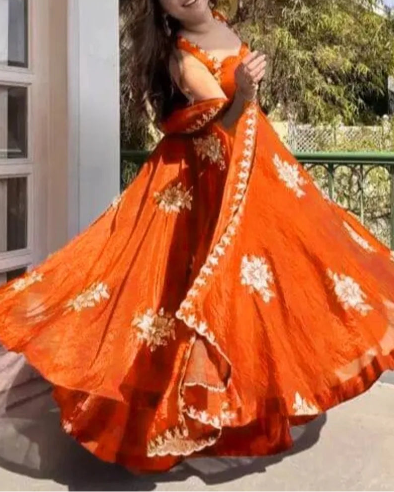 Wedding Wear Fendy Silk Thread With Sequnce Work Top Plazzo With Dupatta
