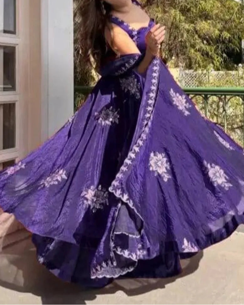 Wedding Wear Fendy Silk Thread With Sequnce Work Top Plazzo With Dupatta