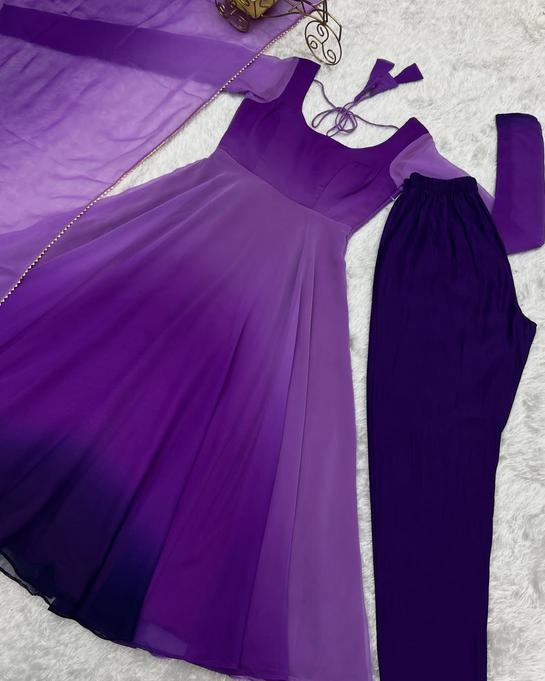 Most Trendy Padding Fabric Fully Flair Anarkali Set