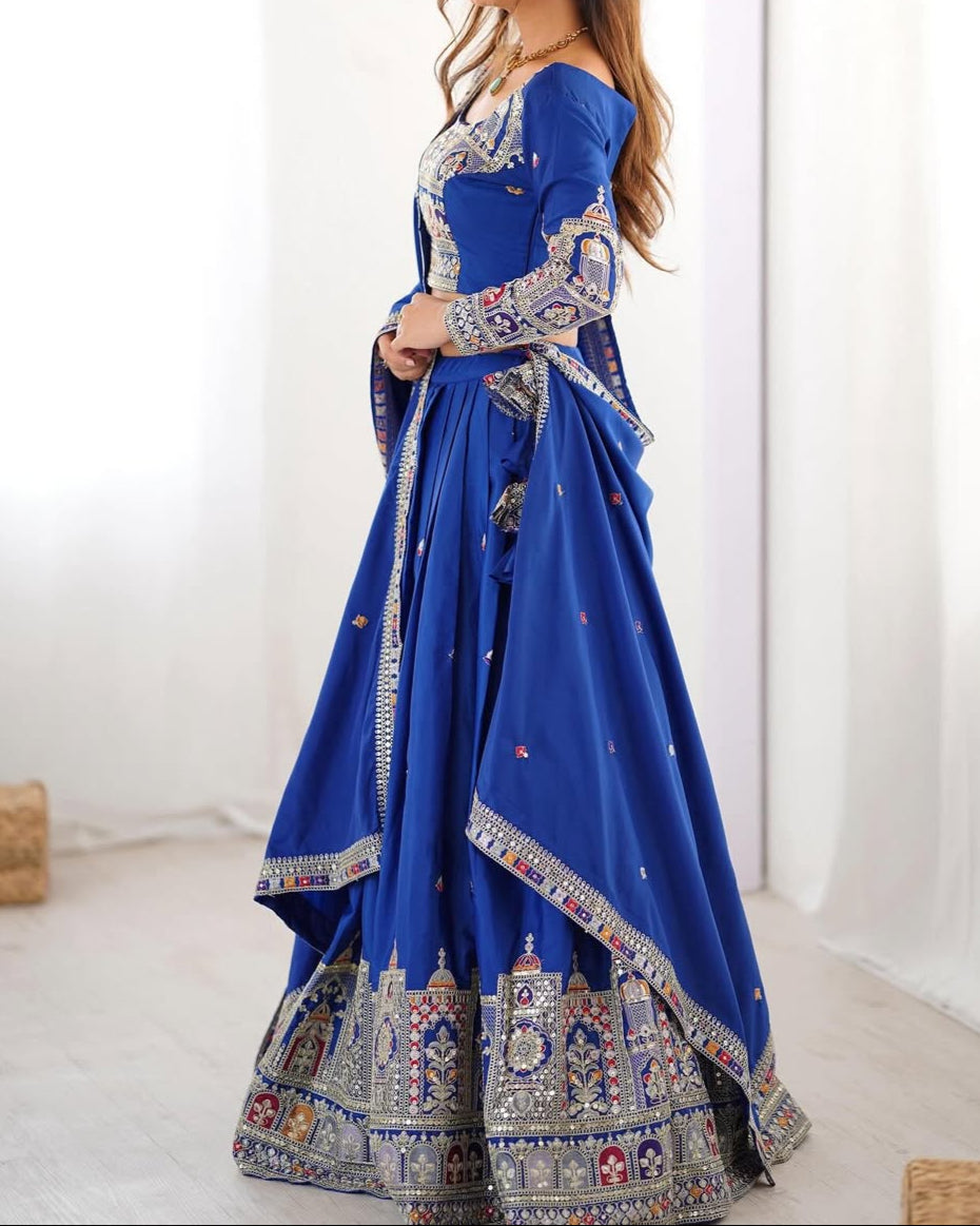 Wedding Special Coding Dori With Thread & Sequence Work Lehenga Choli