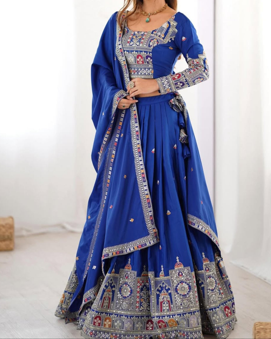Wedding Special Coding Dori With Thread & Sequence Work Lehenga Choli